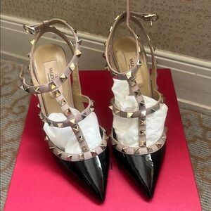 Valentino Black Studded Women's Shoes